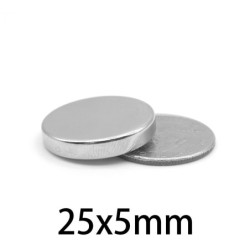 N35 - neodymium magneet - sterke schijf - 25mm * 5mmN35