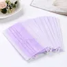 Mascherine viso / bocca monouso - 3 strati - antipolvere - antibatteriche - viola