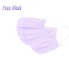 Mascherine viso / bocca monouso - 3 strati - antipolvere - antibatteriche - viola
