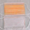 Disposable anti-bacterial face / mouth masks - 3 layer - orangeMouth masks