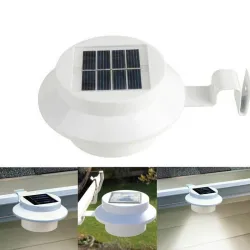 Solar hage / gjerde lys - vanntett lampe - 3 LED