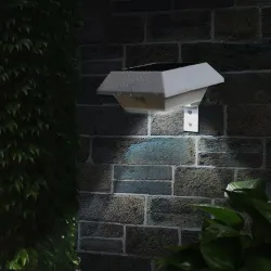 Solar utelampe - PIR bevegelsessensor - vanntett - 6 LED