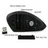 Ergonomic vertical wireless mouse - USB - optical - 1600 DPI 6D - with LED lightMouses