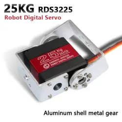 25kg / RDS3225 - robot digital servo - arduino - metallväxel - med lång / kort rak U-montering