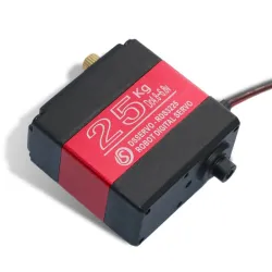 25kg / RDS3225 - servo numérique robot - arduino - engrenage en métal - avec montage en U droit long / court