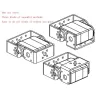 25kg / RDS3225 - servo numérique robot - arduino - engrenage en métal - avec montage en U droit long / court