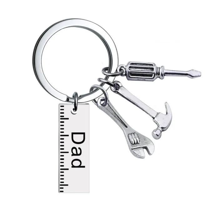 Chaveiro inox com miniferramentas - papai/avô