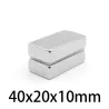 N35 - aimant néodyme - bloc rectangulaire puissant - 40mm * 20mm * 10mm