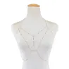 Corrente / colar com tassel - com cristais