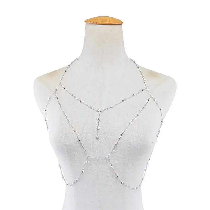 CollarCadena para el cuerpo con borlas / collar - con cristales