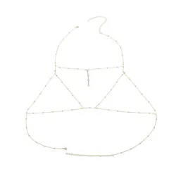 CollarCadena para el cuerpo con borlas / collar - con cristales