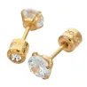 AretesPendientes pequeños con cristal