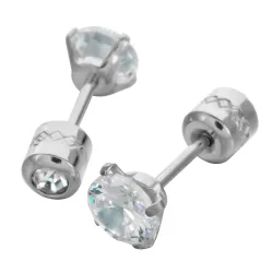 AretesPendientes pequeños con cristal