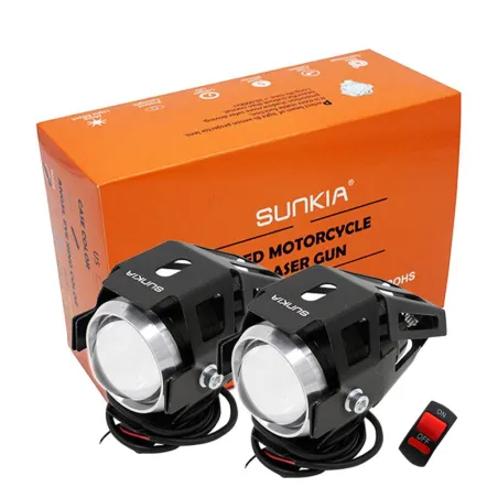 Faro LED moto - 3000lm - Chip CREE - impermeabile - 2 pezzi