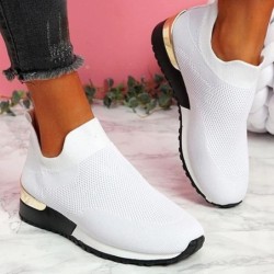 ZapatosZapatillas deportivas de malla - zapatos sin cordones - con plataforma alta