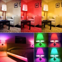 Lampadina LED - E12 - E14 - RGB - con telecomando - dimmerabile