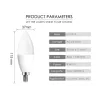 Żarówka LED - E12 - E14 - RGB - z pilotem - ściemnialnaE14