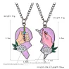 Pendentif en forme de coeur avec collier - "Best Friends" - 2 pièces
