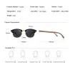 MERRYS - klassiske polariserte solbriller - semi-rimless - trestempel - UV400