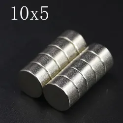 N35 - ímã de neodímio - disco redondo forte - 10mm * 5mm