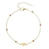 Trendy anklet - heart / circleAnklets