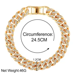 Tornozeleira elegante - com strass