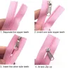 Stoffen rits - met 10 schuivers - 5mTextiel