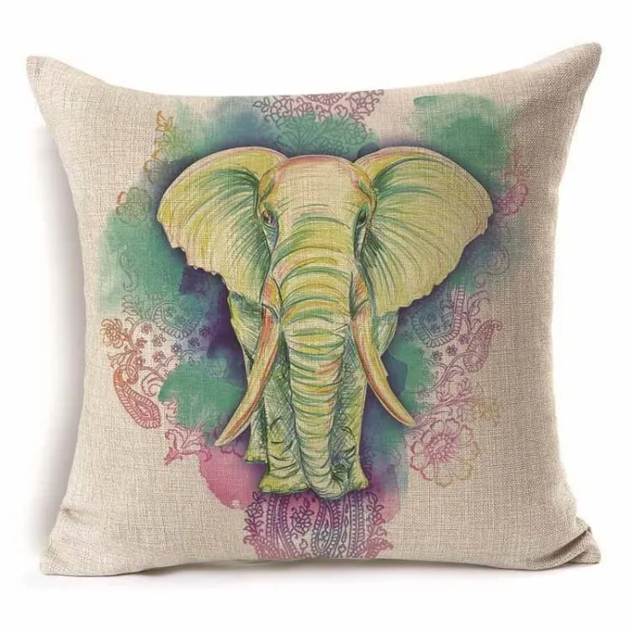Fronha decorativa - elefantes - 45 * 45cm