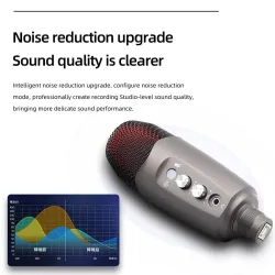 Microfono professionale a condensatore - con uscita cuffia - USB