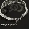 PulseraLujosa pulsera de plata con cristales