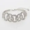 Bracelet en argent luxueux avec cristaux