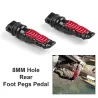 Universelle hintere Fußrasten für Motorräder – Soziusfußraste – 8 mm – 2 Stück