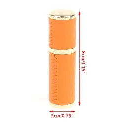 Leather perfume bottle - empty metal container - 5mlPerfumes