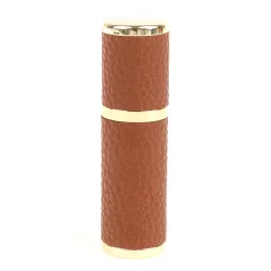 Läderparfymflaska - tom metallbehållare - 5ml