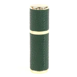 Læderparfumeflaske - tom metalbeholder - 5ml