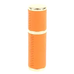 Frasco de perfume de couro - recipiente de metal vazio - 5ml