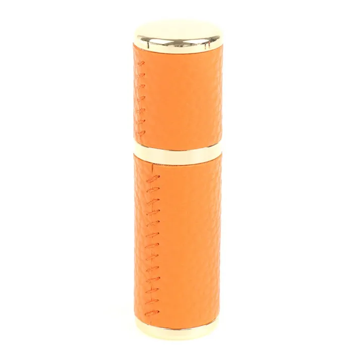 Läderparfymflaska - tom metallbehållare - 5ml