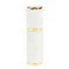 Læderparfumeflaske - tom metalbeholder - 5ml