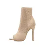 Peep Toe à la mode - talon haut - bottines - escarpins