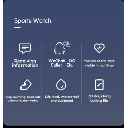 Digitale smartwatch - LED - Bluetooth - Android - IOS - unisexSmart-Wear