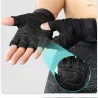 Professionella fitnesshandskar - halvfinger - honeycomb design