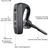 Bluetooth-øretelefoner - HD trådløst headset - med CVC8.0 dobbel mikrofon - støyreduksjon