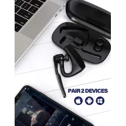 Bluetooth-øretelefoner - HD trådløst headset - med CVC8.0 dobbel mikrofon - støyreduksjon
