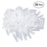 Gjennomsiktige plastrør - mini blomsterholder - vannbeholder - 50 stk