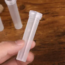 Przezroczyste plastikowe rurki - mini doniczka - pojemnik na wodę - 50 sztukOgród