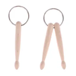 llaveroMini baquetas de madera - llavero