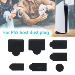 Silikonowe zatyczki przeciwkurzowe - do konsoli PS5 - 7 sztukAkcesoriów