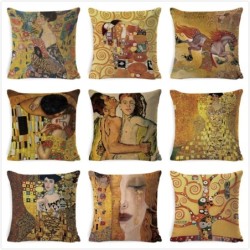 Koristeellinen tyynynpäällinen - Gustav Klimt maalaus - 45cm * 45cm