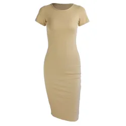 Abito midi classico in maglia