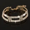 Elegant bred krystal armbånd